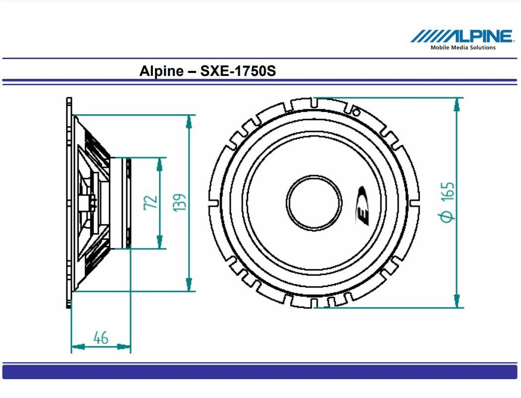 Alpine SXE-1750S - 16,5cm 2-Wege Compo 4 Alpine SXE-1750S - 16,5cm 2-Wege Compo – Bild 2