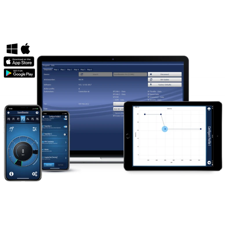 Kufatec 40180-1 - Soundbooster Pro Active Sound Audi A6 4G/A74G/SQ5 8R Mit Bluetooth 5 Kufatec 40180-1 - Soundbooster Pro Active Sound Audi A6 4G/A74G/SQ5 8R Mit Bluetooth – Bild 3