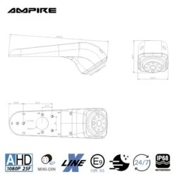 Ampire KVA-CRAFTER - Rückfahrkamera Für Volkswagen Crafter 2 Bzw. MAN TGE (ab Bj. 2017) -Elektronikgeschäft AMPIRE Kamera AHD Volkswagen Crafter 2 bzw MAN TGE ab Bj 2017 KVA CRAFTER b 2 1280x1280