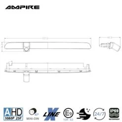Ampire KVA-T6-H - Rückfahrkamera Für Volkswagen T6/T6.1 Mit Heckklappe 17 Ampire KVA-T6-H - Rückfahrkamera Für Volkswagen T6/T6.1 Mit Heckklappe -Elektronikgeschäft AMPIRE Kamera AHD fuer Volkswagen T6 T6 1 mit Heckklappe KVA T6 H b 2 1280x1280