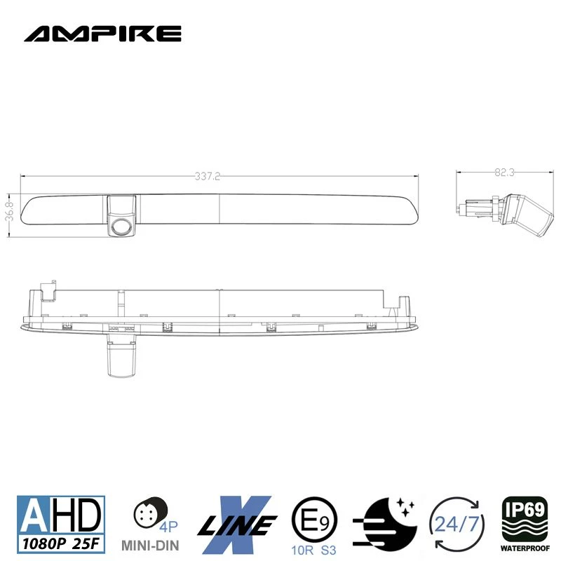Ampire KVA-T6-H - Rückfahrkamera Für Volkswagen T6/T6.1 Mit Heckklappe 5 Ampire KVA-T6-H - Rückfahrkamera Für Volkswagen T6/T6.1 Mit Heckklappe – Bild 3