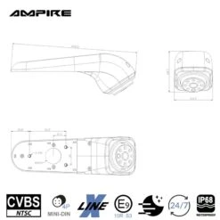 Ampire KVX-CRAFTER - Rückfahrkamera Für VW Crafter 2 Bzw. MAN TGE (ab Bj. 2017) -Elektronikgeschäft AMPIRE Kamera CVBS VW Crafter 2 bzw MAN TGE ab Bj 2017 KVX CRAFTER b 2 1280x1280