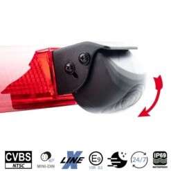 Ampire KVX-T6-F - Rückfahrkamera Für Volkswagen T5 Und T6 / T6.1 Mit Flügeltüren Bis MJ2021 -Elektronikgeschäft AMPIRE Kamera CVBS fuer Volkswagen T5 und T6 T6 1 mit Fluegeltueren bis MJ2021 KVX T6 F b 2 1280x1280