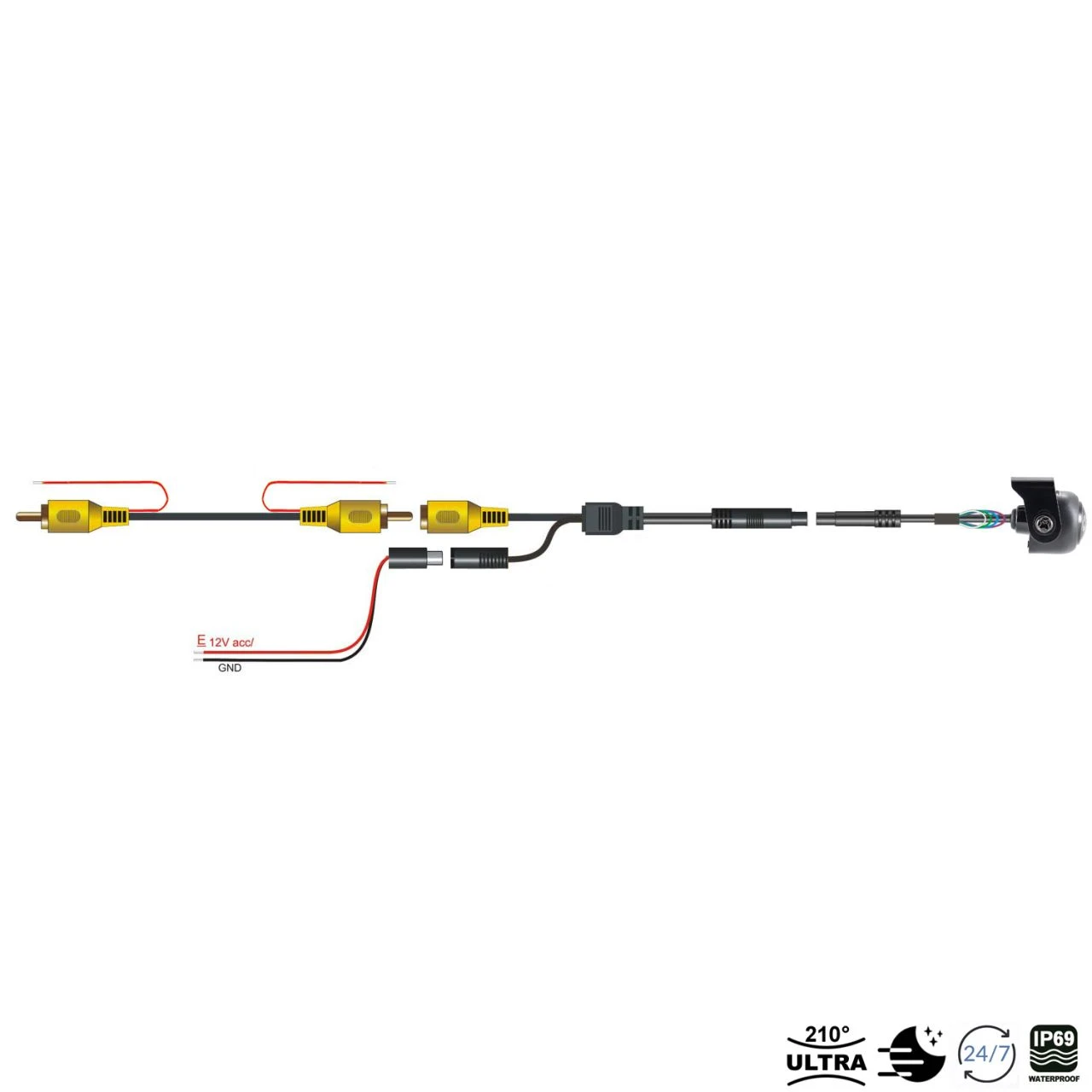 Ampire KCX602 - Mini Rückfahrkamera (CVBS), 195° 5 Ampire KCX602 - Mini Rückfahrkamera (CVBS), 195° – Bild 3