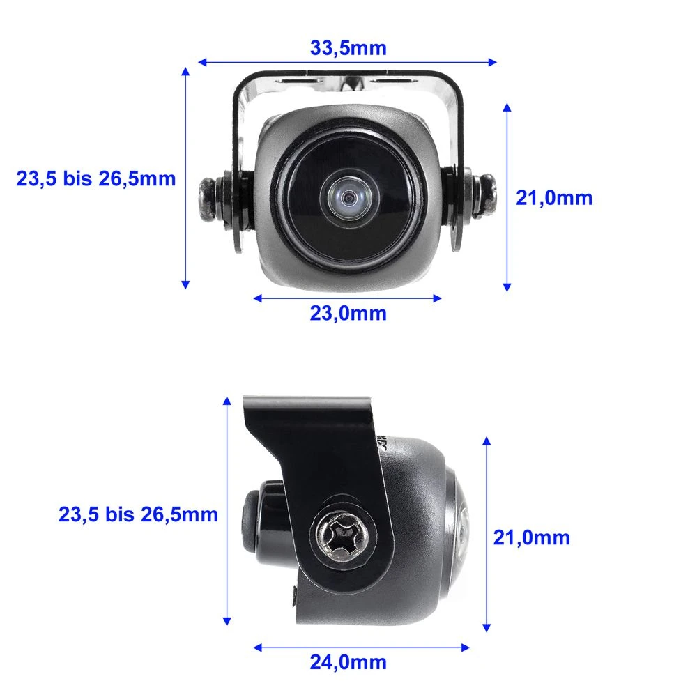 Ampire KCX602 - Mini Rückfahrkamera (CVBS), 195° 11 Ampire KCX602 - Mini Rückfahrkamera (CVBS), 195° – Bild 9