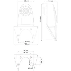 Ampire KVA 200 - Rückfahrkamera, 95°, 35.5mm, Universal, Schwarz -Elektronikgeschäft AMPIRE Rueckfahrkamera AHD 95 35 5mm universal schwarz KVA200 b 2 1280x1280